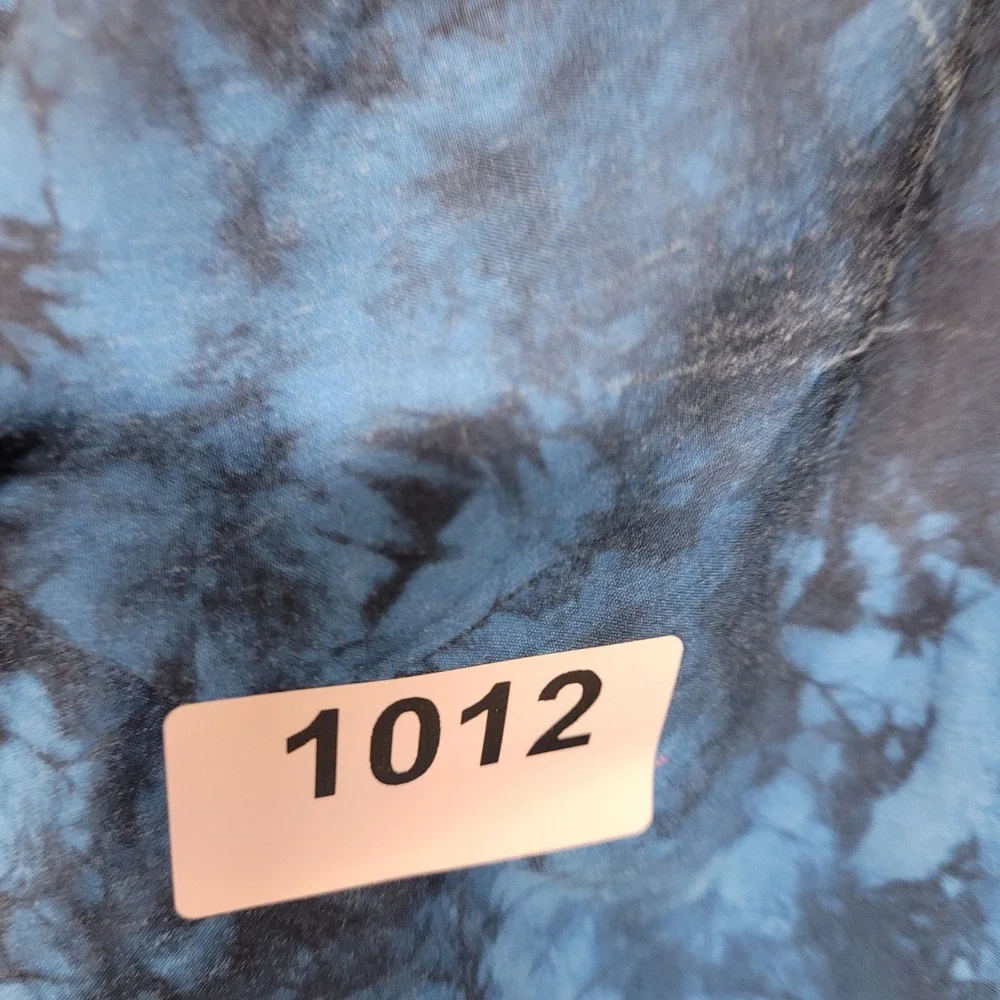Speedo Mens Blue Tie Dye Ombre Swim Trunks Board Shorts Size Small‎